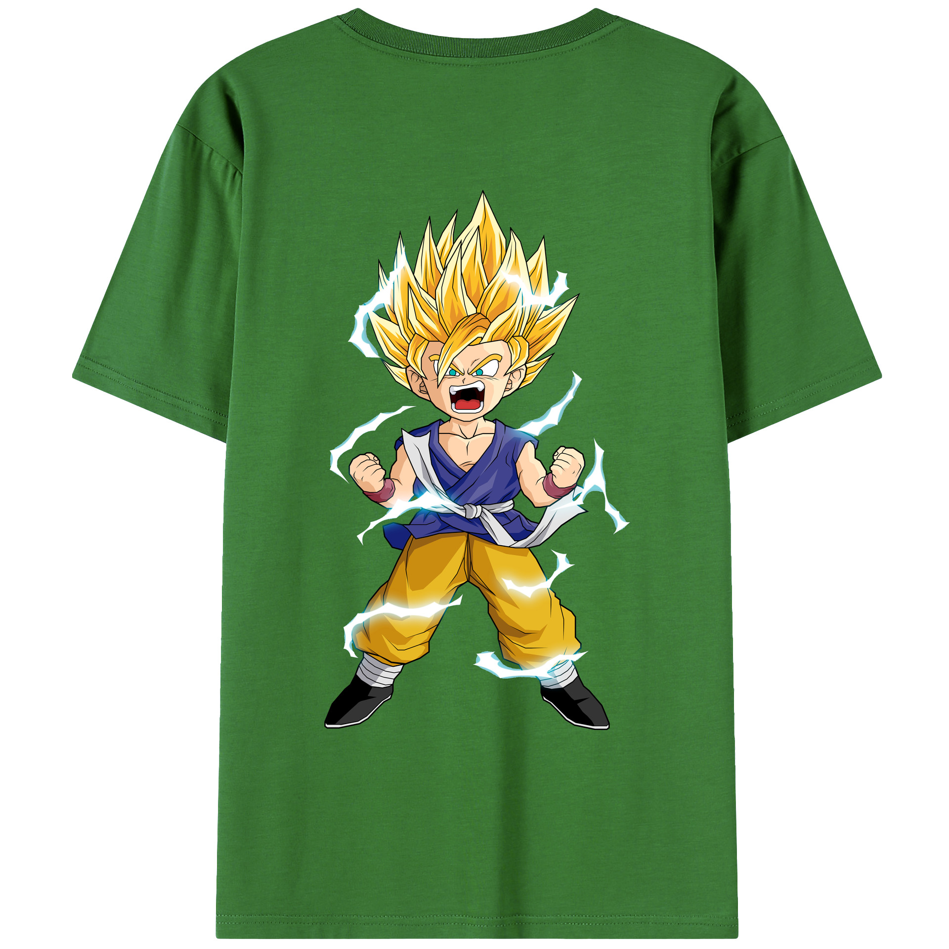 （画像用） ドラゴンボール 孫 悟飯（そんごはん）DRAGON BALL Son Gohan レディース半袖Tシャツ(バックプリント)